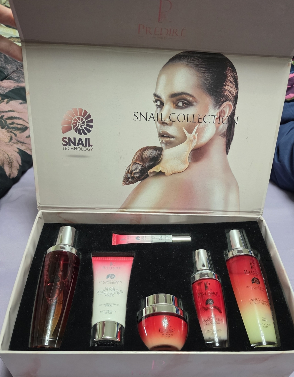 NIB Prèdirè Paris Snail Age Defying Collection Women’s Skincare Set